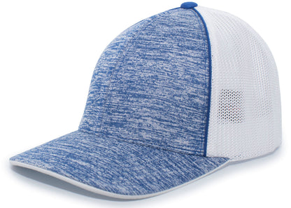 Pacific Headwear RH/WH/RH / S/M Aggressive Heather Trucker PacFlex Cap