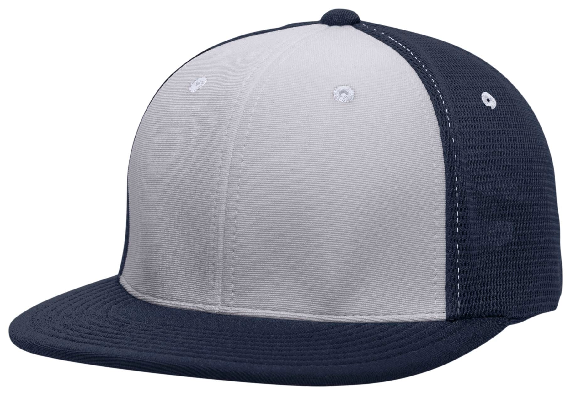 Pacific Headwear SILVER/NAVY/NAVY / S/M Premium M2 Performance Trucker Flexfit® Cap