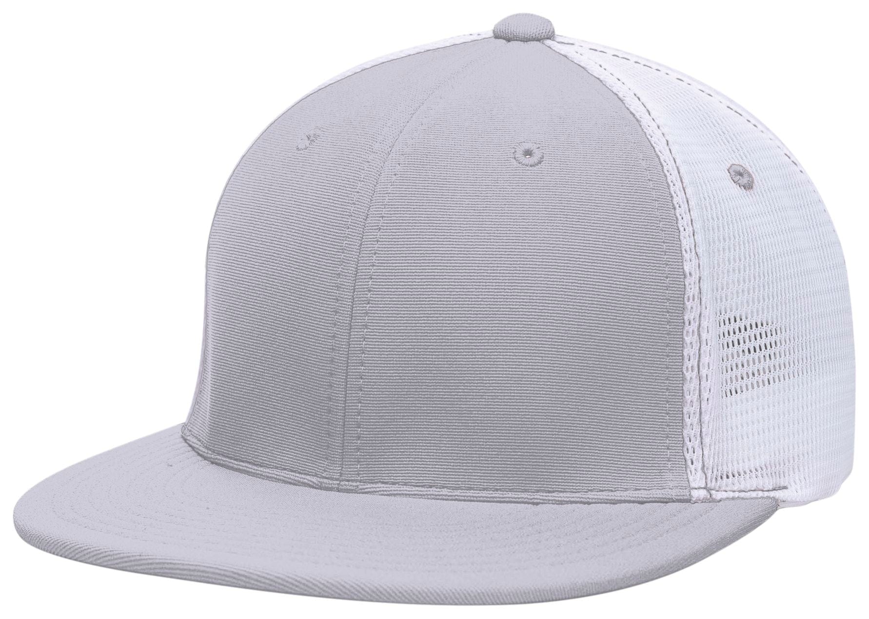 Pacific Headwear SILVER/WHITE/SILVER / S/M Premium M2 Performance Trucker Flexfit® Cap