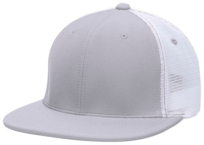 Pacific Headwear SILVER/WHITE/SILVER / S/M Premium M2 Performance Trucker Flexfit® Cap