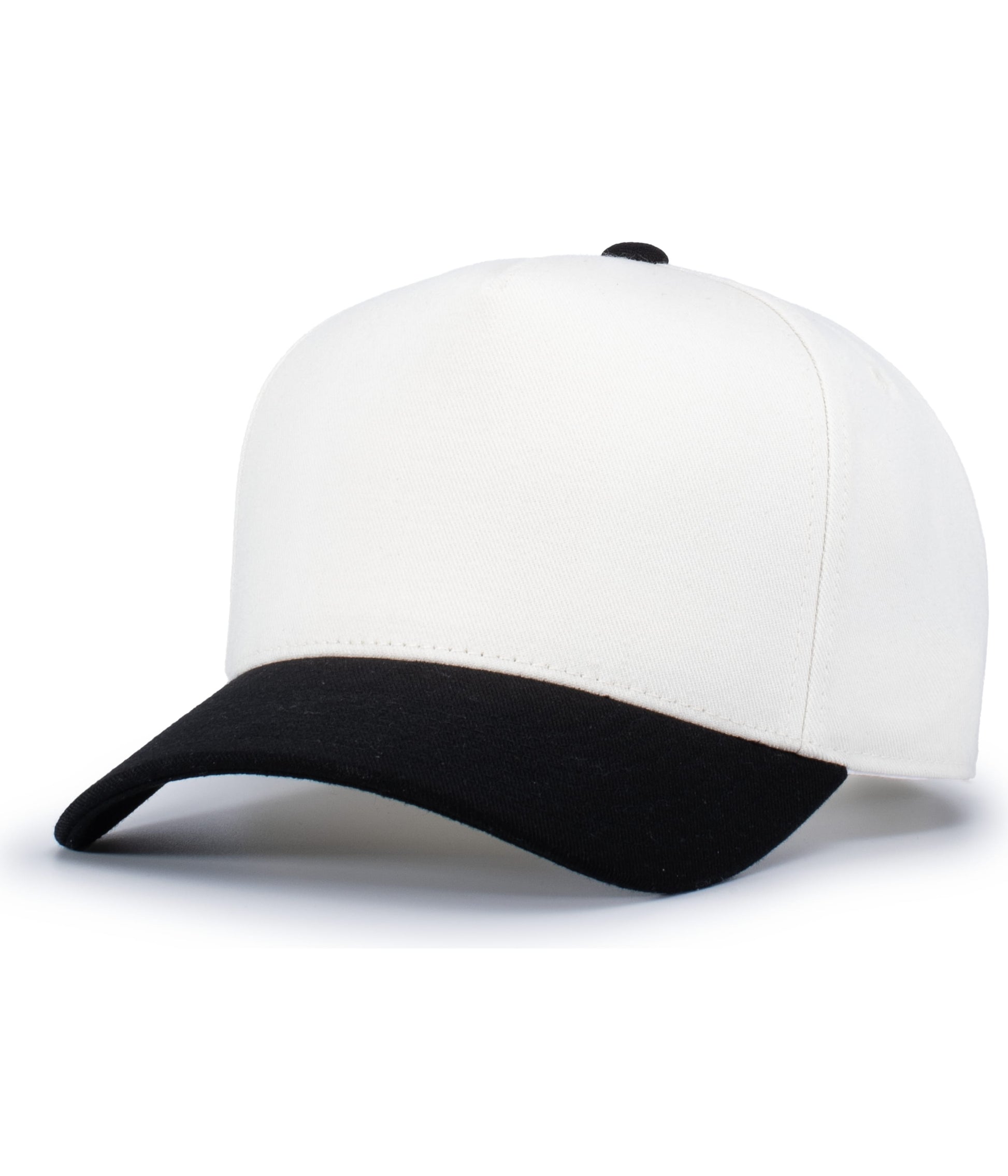 Pacific Headwear VINTAGE WHITE/BLACK / OS HERITAGE 5-PANEL SNAPBACK CAP