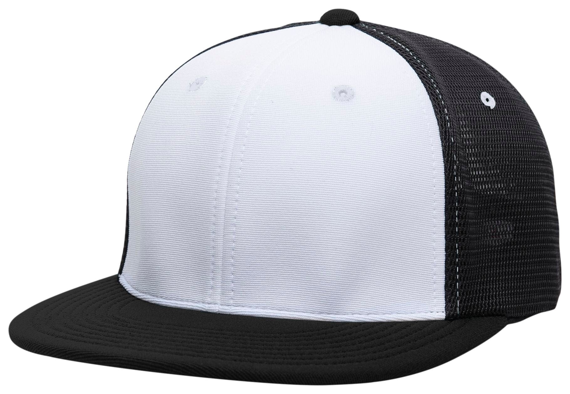 Pacific Headwear WHITE/BLACK/BLACK / S/M Premium M2 Performance Trucker Flexfit® Cap