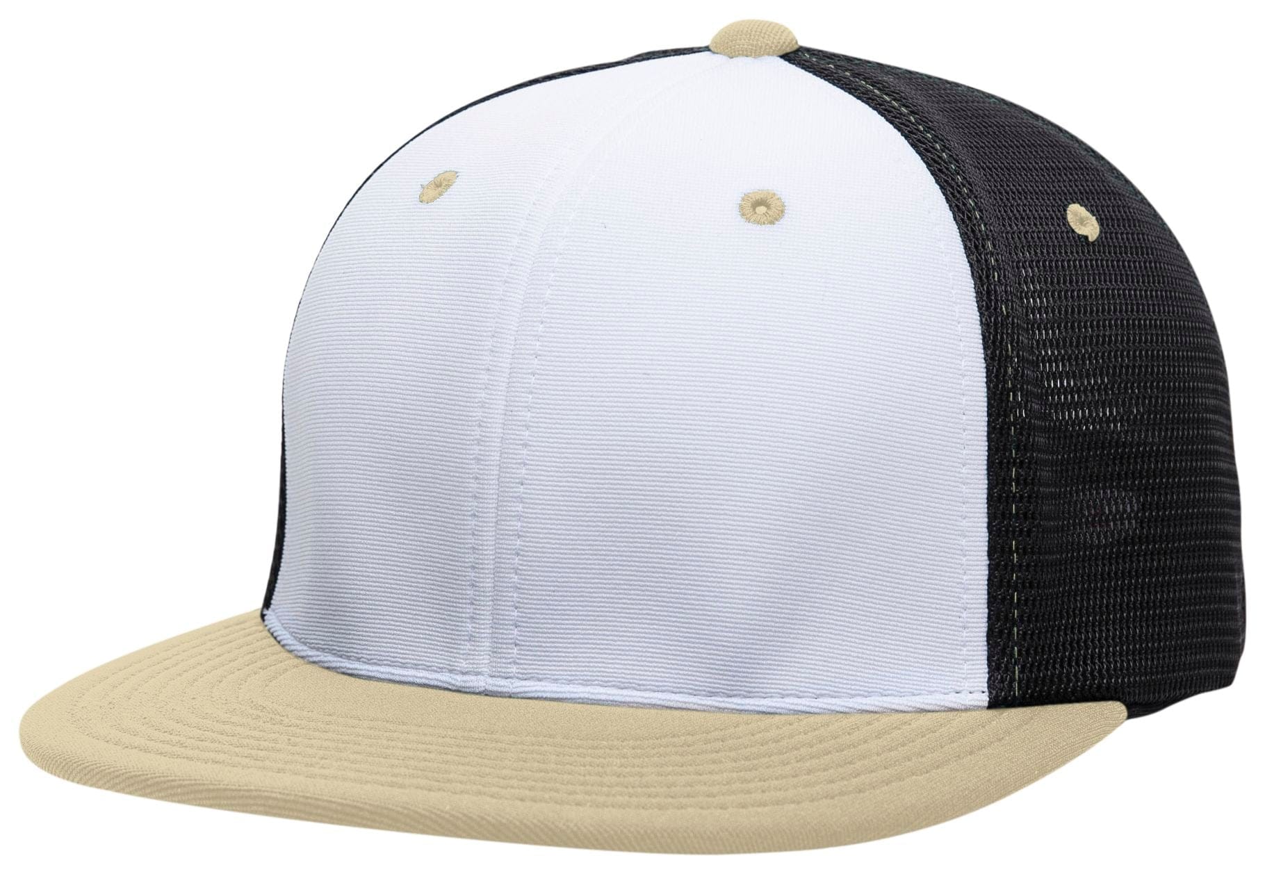 Pacific Headwear WHITE/BLACK/VEGAS / S/M Premium M2 Performance Trucker Flexfit® Cap