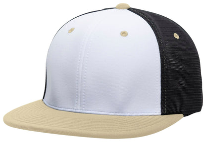 Pacific Headwear WHITE/BLACK/VEGAS / S/M Premium M2 Performance Trucker Flexfit® Cap