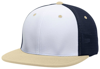 Pacific Headwear WHITE/NAVY/VEGAS / S/M Premium M2 Performance Trucker Flexfit® Cap