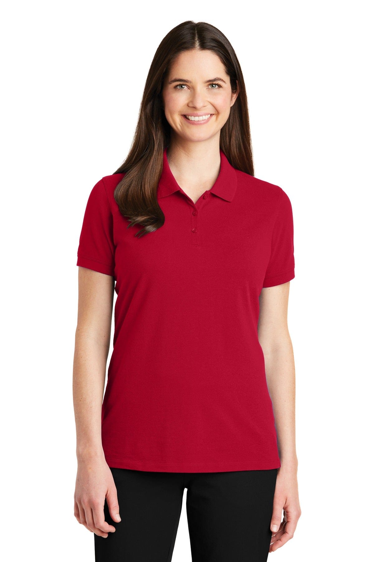 Port Authority Apple Red / XS Port Authority ®  Women's EZCotton ®  Polo. LK8000