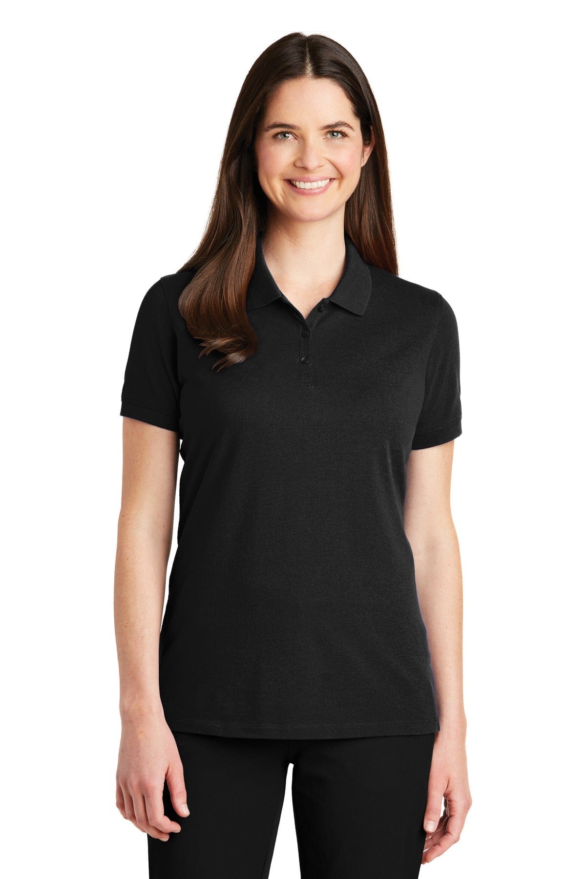 Port Authority Black / XS Port Authority ®  Women's EZCotton ®  Polo. LK8000