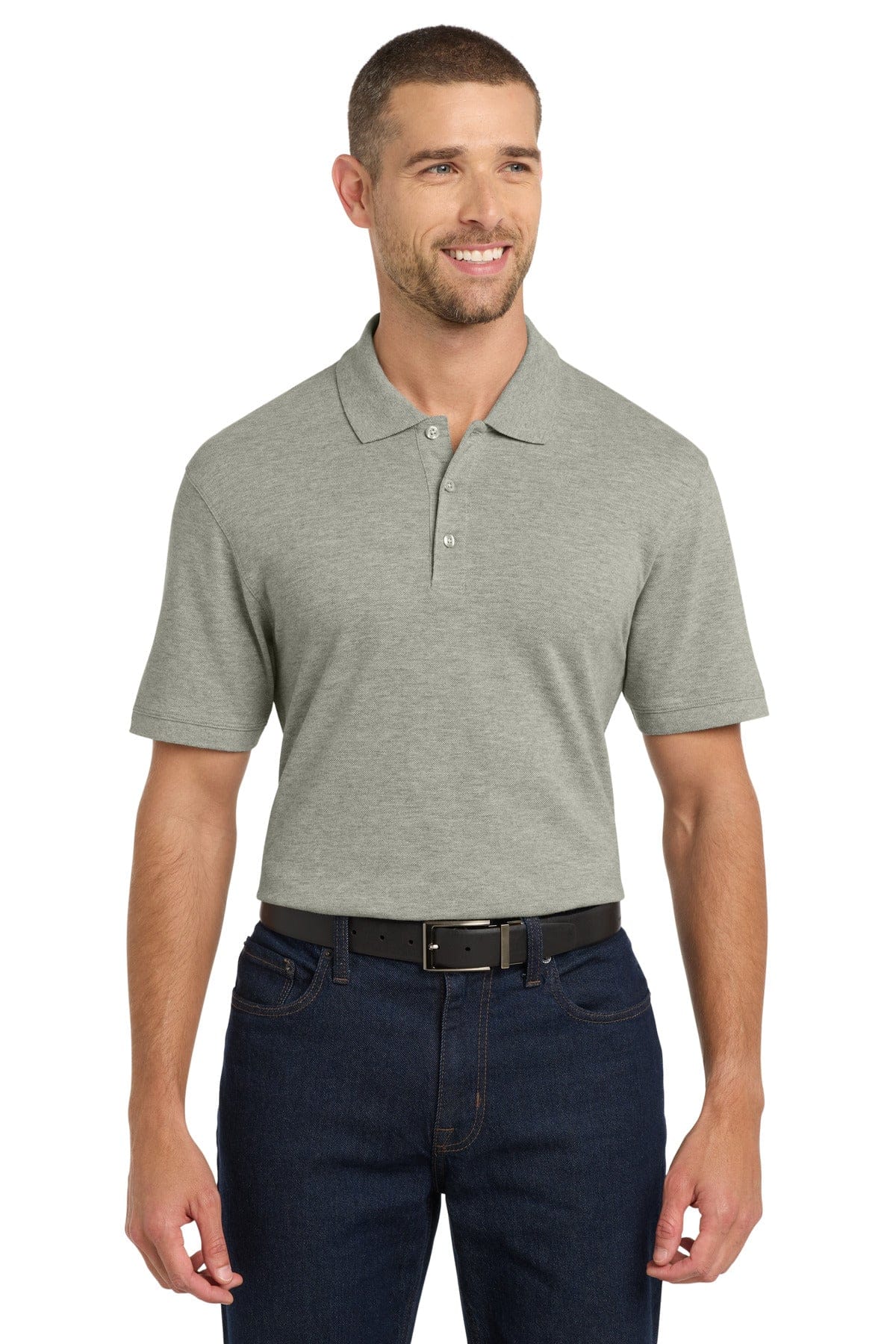 Port Authority Oxford Heather / XS Port Authority ®  EZCotton ®  Polo. K8000