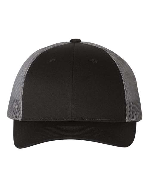 Richardson Black/ Charcoal / M/L Richardson 115 Low Pro Trucker Cap