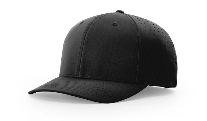 Richardson Black Richardson 632 Laser Per R-Flex Adjustable Hat