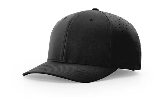 Richardson Black Richardson 632 Laser Per R-Flex Adjustable Hat