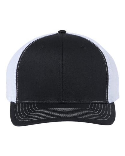 Richardson Black/ White / Adjustable Richardson 112+ R-Flex Adjustable Trucker Cap