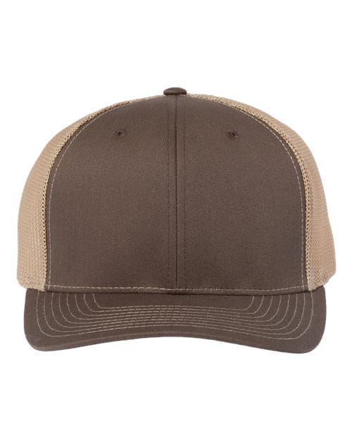 Richardson Brown/ Khaki / Adjustable Richardson 112+ R-Flex Adjustable Trucker Cap