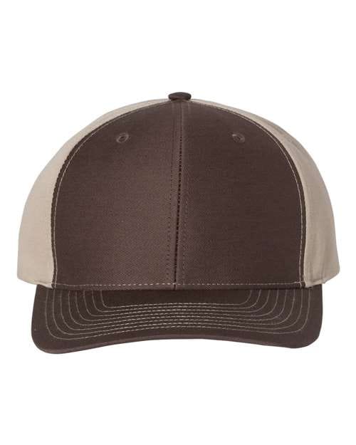 Richardson Brown/ Khaki / Adjustable Richardson 312Twill Back Trucker Cap