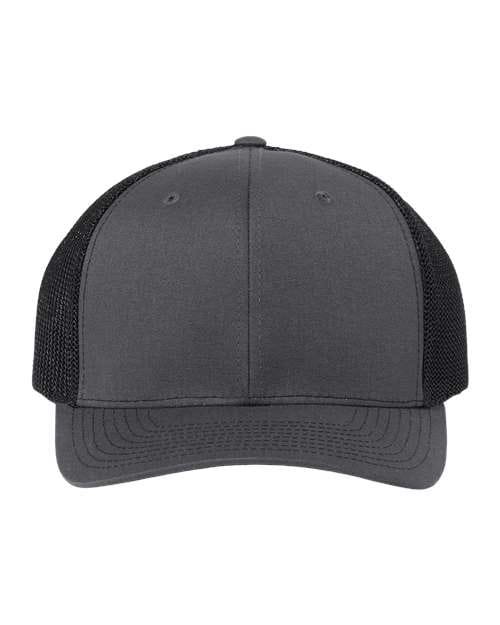 Richardson Charcoal/ Black / Adjustable Richardson 112+ R-Flex Adjustable Trucker Cap