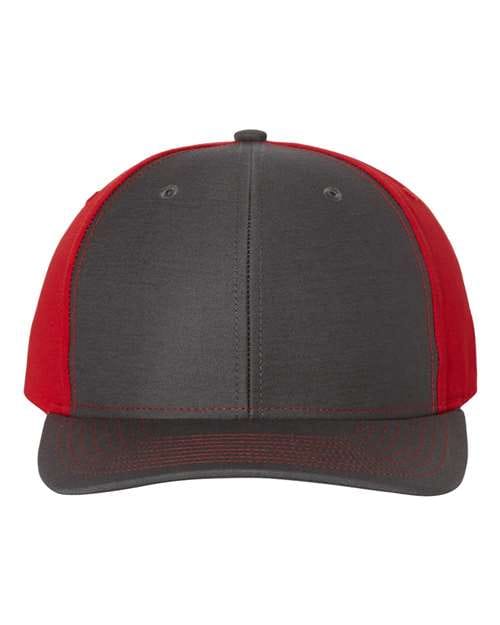 Richardson Charcoal/ Red / Adjustable Richardson 312Twill Back Trucker Cap