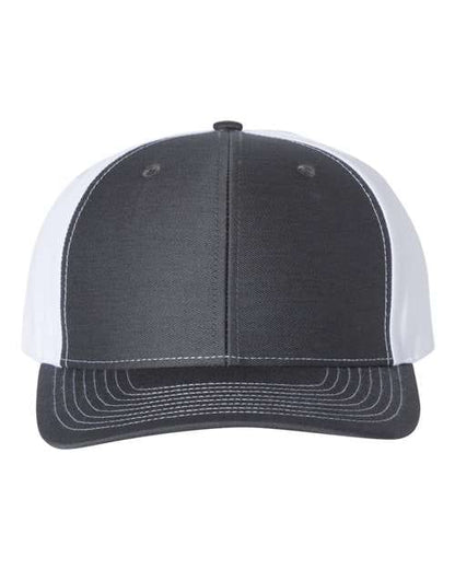 Richardson Charcoal/ White / Adjustable Richardson 312Twill Back Trucker Cap