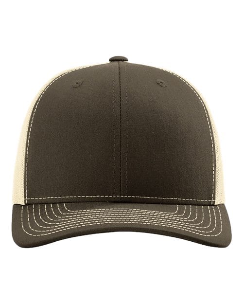 Richardson Chocolate Chip/ Birch / OSFM Richardson 112 Snapback Trucker Cap