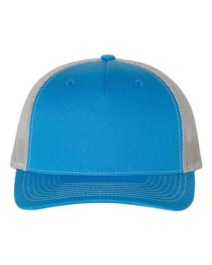 Richardson Cobalt Blue/ Grey / Adjustable Richardson 112FP Five-Panel Trucker Cap