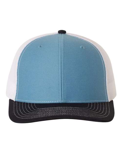 Richardson Columbia Blue/ White/ Navy / OSFM Richardson 112 Snapback Trucker Cap