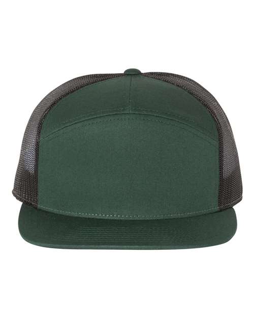 Richardson Dark Green/ Black / Adjustable Richardson 168 Seven-Panel Trucker Cap
