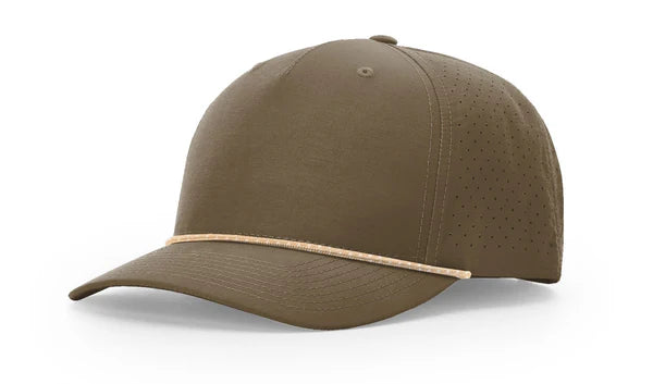 Richardson Dark Loden/Tannin-Grey Richardson 355 Laser Perf Performance Rope Cap