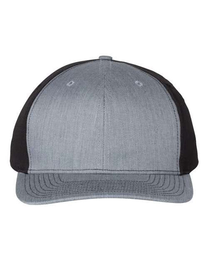 Richardson Heather Grey/ Black / Adjustable Richardson 312Twill Back Trucker Cap