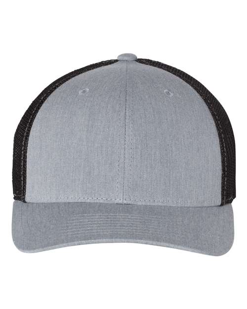 Richardson Heather Grey/ Black / S/M Richardson 110 R-Flex Trucker Cap