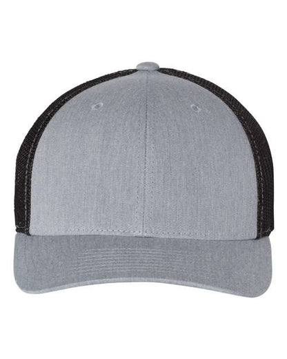 Richardson Heather Grey/ Black / S/M Richardson 110 R-Flex Trucker Cap