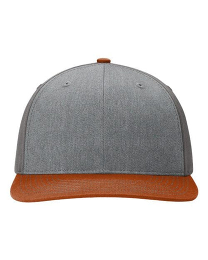 Richardson Heather Grey/ Charcoal/ Dark Orange / Adjustable Richardson 312Twill Back Trucker Cap