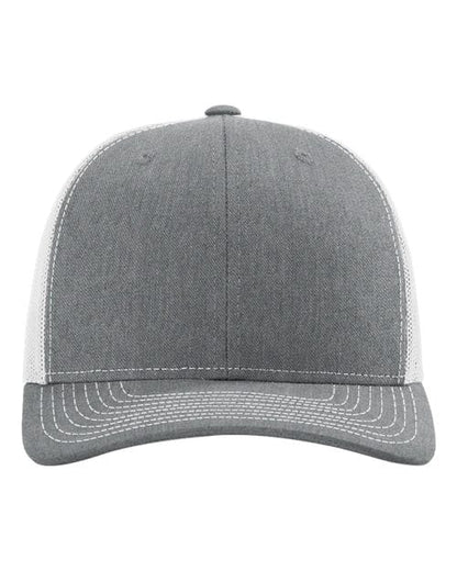 Richardson Heather Grey/ Light Grey / OSFM Richardson 112 Snapback Trucker Cap