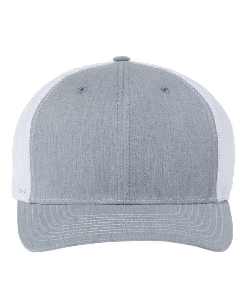 Richardson Heather Grey/ White / Adjustable Richardson 112+ R-Flex Adjustable Trucker Cap
