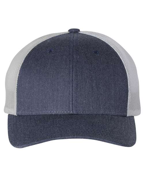 Richardson Heather Navy/ Light Grey / M/L Richardson 115 Low Pro Trucker Cap