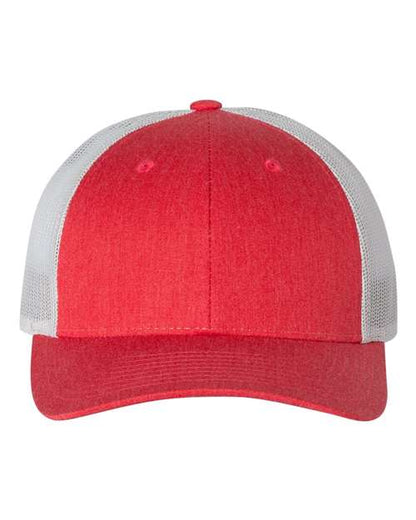 Richardson Heather Red/ Light Grey / M/L Richardson 115 Low Pro Trucker Cap