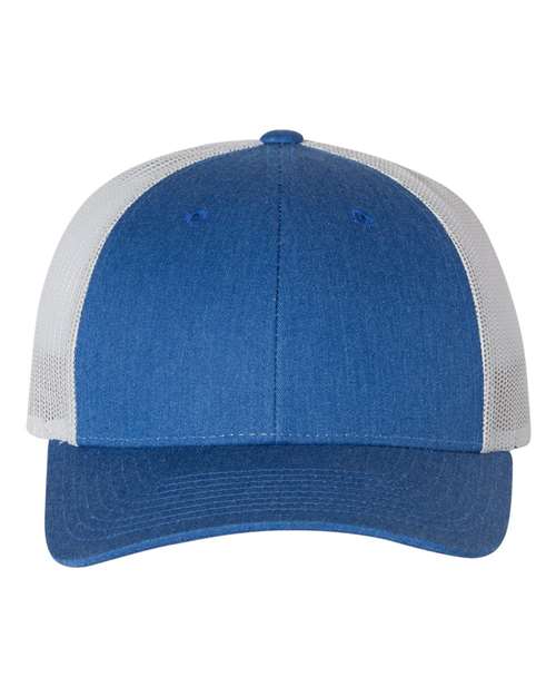 Richardson Heather Royal/ Light Grey / M/L Richardson 115 Low Pro Trucker Cap