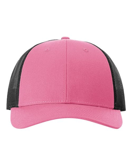 Richardson Hot Pink/ Black / M/L Richardson 115 Low Pro Trucker Cap