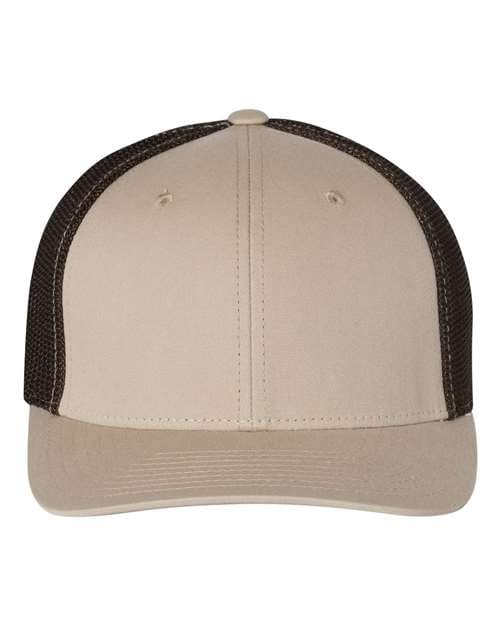 Richardson Khaki/ Coffee / S/M Richardson 110 R-Flex Trucker Cap