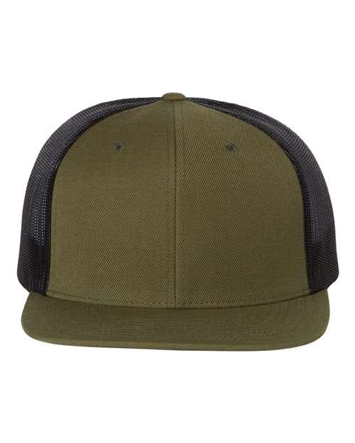 Richardson Loden/ Black / Adjustable Richardson 511 Wool Blend Flat Bill Trucker Cap