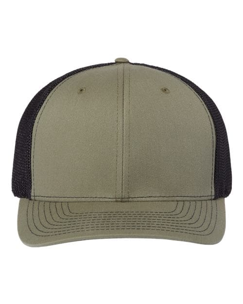 Richardson Loden Green/ Black / Adjustable Richardson 112+ R-Flex Adjustable Trucker Cap
