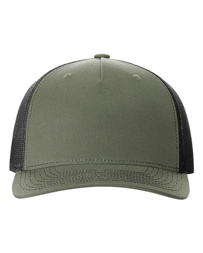 Richardson Loden Green/ Black / Adjustable Richardson 112FP Five-Panel Trucker Cap