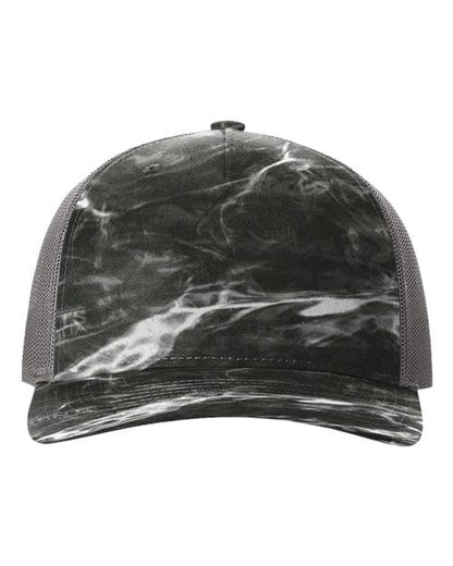 Richardson Mossy Oak Elements Blacktip/ Charcoal / Adjustable Richardson 112PFP Five-Panel Printed Trucker Cap