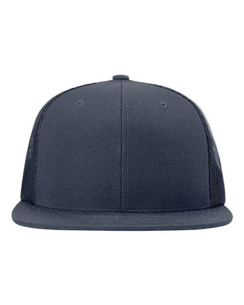 Richardson Navy/ Navy / Adjustable Richardson 511 Wool Blend Flat Bill Trucker Cap