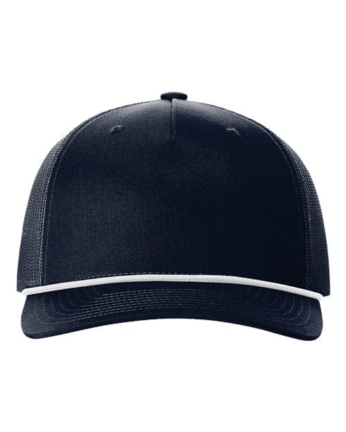 Richardson Navy/ White / Adjustable Richardson 112 FPR Five-Panel Trucker with Rope Cap