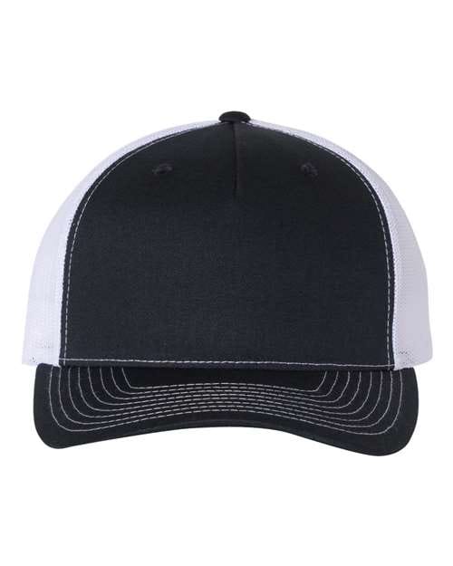 Richardson Navy/ White / Adjustable Richardson 112FP Five-Panel Trucker Cap