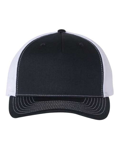 Richardson Navy/ White / Adjustable Richardson 112FP Five-Panel Trucker Cap