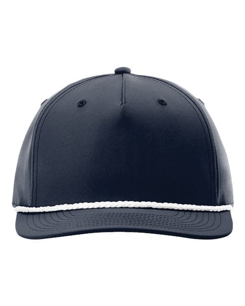 Richardson Navy/ White / Adjustable Richardson 258 Five-Panel Classic Rope Cap
