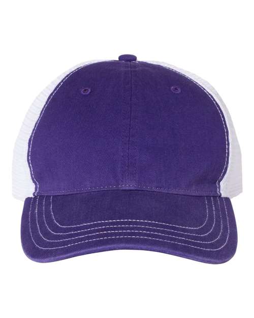 Richardson Purple/ White / Adjustable Richardson 111 Garment-Washed Trucker Cap