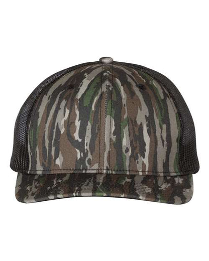 Richardson Realtree Original/ Black / Adjustable Printed Trucker Cap