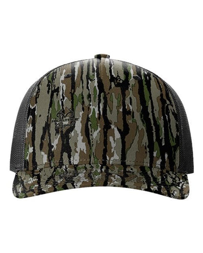 Richardson Realtree Original/ Black / Adjustable Richardson 112PFP Five-Panel Printed Trucker Cap