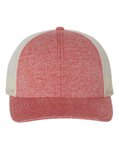 Richardson Red Heather/ Birch / Adjustable Richardson 115CH Low Pro Heather Trucker Cap